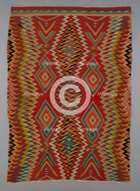 Germantown Eyedazzler Rug, Arizona, c. 1800/90. Creator: Unknown.