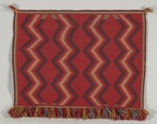 Germantown Eyedazzler Saddle Throw , c.1875. Creator: Unknown