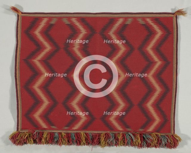 Germantown Eyedazzler Saddle Throw , c.1875. Creator: Unknown.