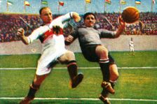 Germany-Uruguay football match, 1928. Creator: Unknown