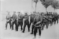 Germany, English prisoners returning from work to Doberitz, between c1914 and c1915. Creator: Bain News Service