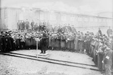 Germany, French prisoners singing, between 1914 and c1915. Creator: Bain News Service