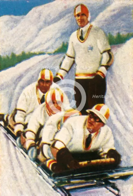 Germany II, German bobsleigh team, 1928. Creator: Unknown.