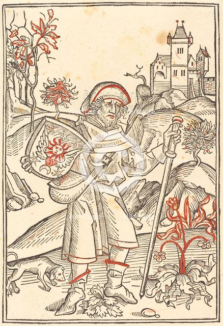 Gerson as Pilgrim, 1489. Creator: Unknown.