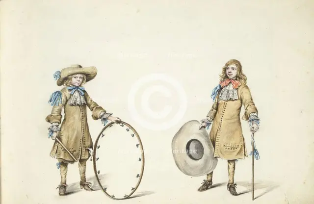 Gerrit and Cornelis Schellinger as children, c.1675-c.1685. Creator: Gesina ter Borch.