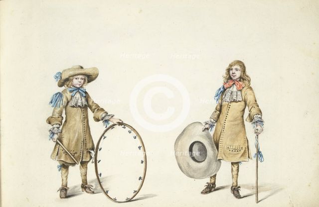 Gerrit and Cornelis Schellinger as children, c.1675-c.1685. Creator: Gesina ter Borch.