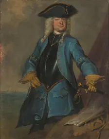 Gerrit Sichterman (1688-1730). Quartermaster-General of the Cavalry, Colonel of the Oranje-Groningen Creator: Cornelis Troost