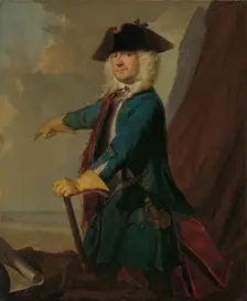 Gerrit Sichterman (1688-1730). Quartermaster-General of the Cavalry, Colonel of the Oranje-Groningen Creator: Cornelis Troost