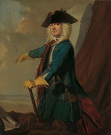Gerrit Sichterman (1688-1730). Quartermaster-General of the Cavalry, Colonel of the Oranje-Groningen Creator: Cornelis Troost