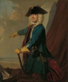 Gerrit Sichterman (1688-1730). Quartermaster-General of the Cavalry, Colonel of the Oranje-Groningen Creator: Cornelis Troost