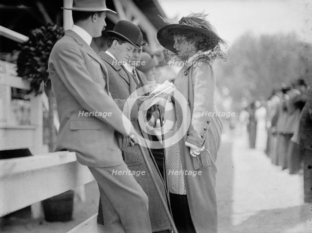 Gerry, Mrs. Peter Goelet - Horse Show, 1911. Creator: Harris & Ewing.
