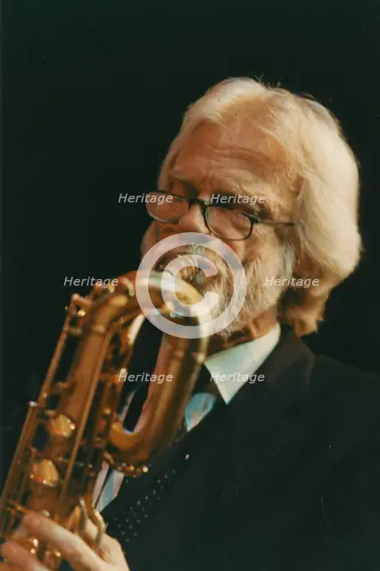 Gerry Mulligan, Capital Radio Jazz Festival, Knebworth House, Knebworth, Herts, 1982. Creator: Brian Foskett.