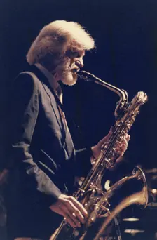 Gerry Mulligan, Capital Radio Jazz Festival, Knebworth House, Knebworth, Herts, 1982. Creator: Brian Foskett