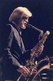 Gerry Mulligan, Capital Radio Jazz Festival, Knebworth House, Knebworth, Herts, 1982. Creator: Brian Foskett