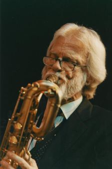 Gerry Mulligan, Capital Radio Jazz Festival, Knebworth House, Knebworth, Herts, 1982. Creator: Brian Foskett