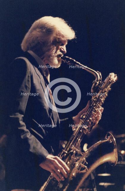 Gerry Mulligan, Capital Radio Jazz Festival, Knebworth House, Knebworth, Herts, 1982. Creator: Brian Foskett.