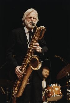 Gerry Mulligan, North Sea Jazz Festival, The Hague, Netherlands, 1991. Creator: Brian Foskett