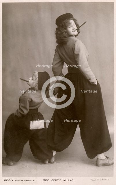 Gertie Millar, British actress and singer, c1906.Artist: Rotary Photo