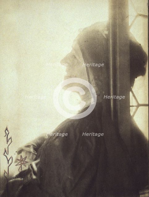 Gertrude Ka¨sebier, head-and-shoulders profile portrait, facing left, 1905. Creator: Adolph de Meyer.