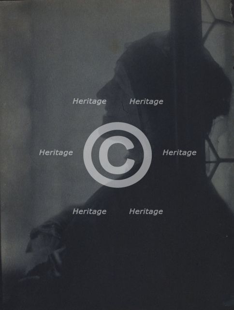 Gertrude Ka¨sebier, head-and-shoulders profile portrait, facing left, 1905. Creator: Adolph de Meyer.