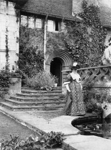 Gertrude Jekyll, English garden designer, at Deanery Garden, Sonning, Berkshire, c1901. Artist: Maxwell-Lyte