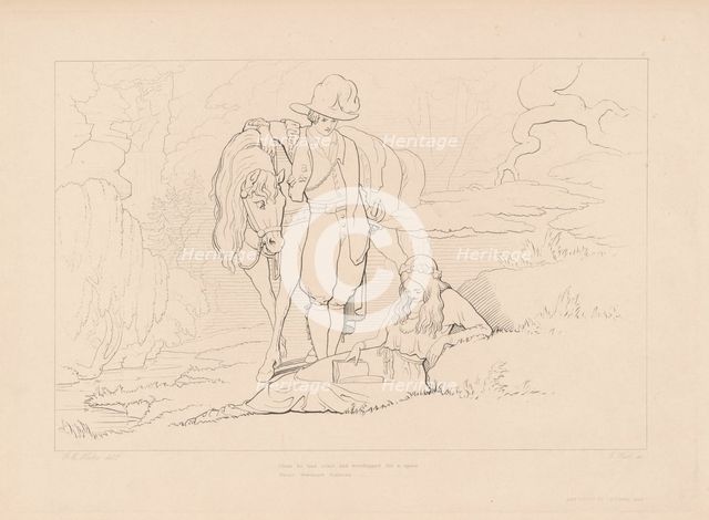 Gertrude of Wyoming, plate 8, 1846. Creator: Edward Webb.