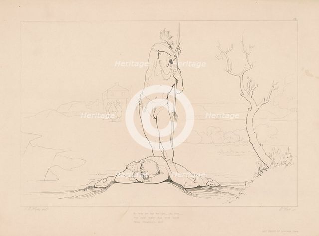 Gertrude of Wyoming, plate 13, 1846. Creator: Edward Webb.
