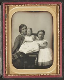 Gertrude Mercer Hubbard Grossman, Roberta Wolcott Hubbard Bell, and Mabel..., ca. 1860. Creator: Southworth and Hawes