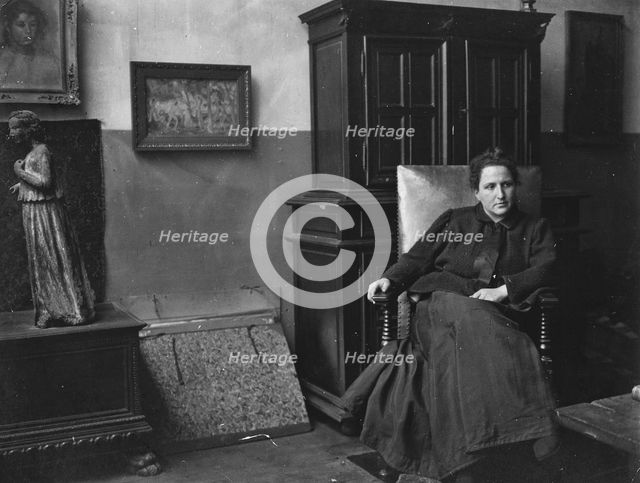 Gertrude Stein (1874-1946), American writer. Creator: Unknown.