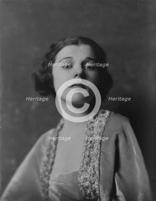 Gervais, Blanche, Miss, portrait photograph, not before 1916. Creator: Arnold Genthe.