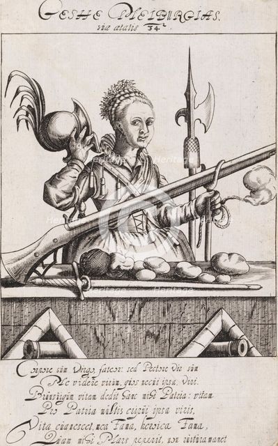 Gesche Meiburg (1581-1617), 1615. Creator: Anonymous.