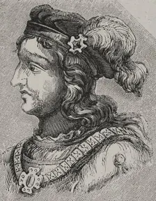 Gesaleico, (d511), Visigothic king from 507 to 510, 1853. Creator: Unknown