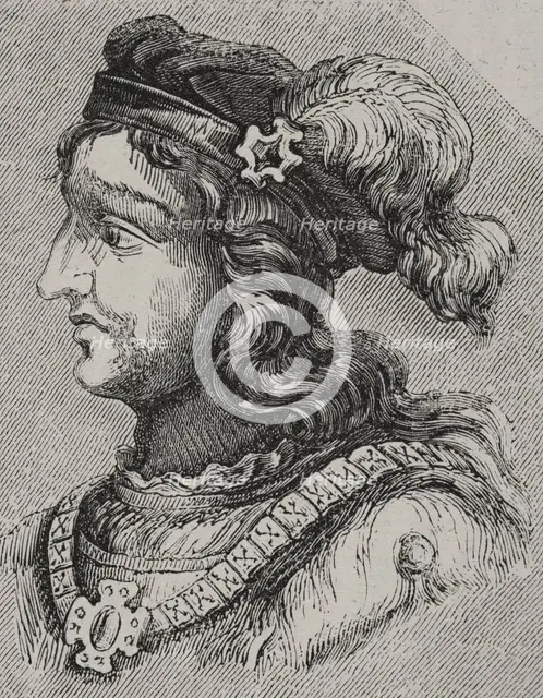 Gesaleico, (d511), Visigothic king from 507 to 510, 1853.  Creator: Unknown.