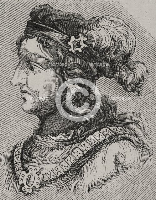 Gesaleico, (d511), Visigothic king from 507 to 510, 1853.  Creator: Unknown.