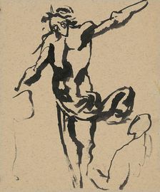 Gesture, movement study, 1940-1944. Creator: Ján Novák