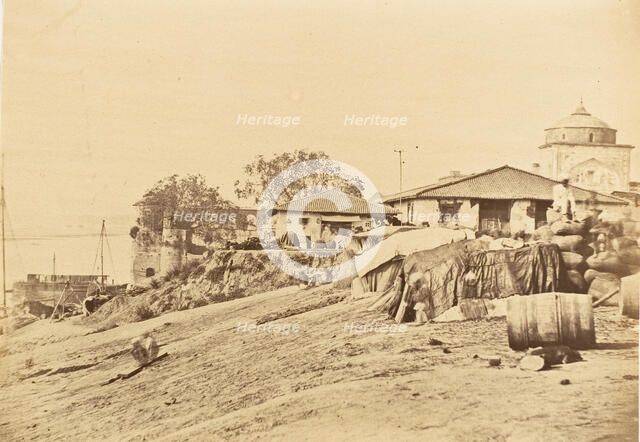 Ghat at Allahabad Fort, 1858-61. Creator: Unknown.