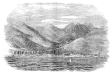 Ghelendjik Bay, Coast of Circassia, 1854. Creator: Unknown