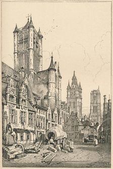 Ghent c1820 (1915). Artist: Samuel Prout