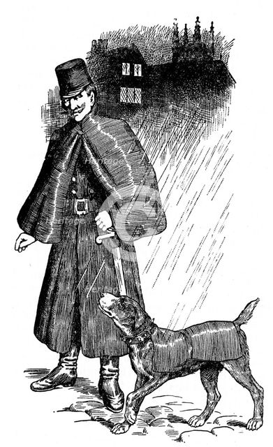 Ghent police dog, 1907.  Artist: Anon
