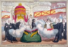Ghost as seen in the Hamlet of St Stephen's Chapel 1820. Artist: Anon