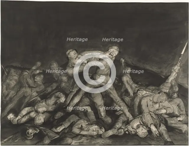 Ghost of Sergeant Pelly, 1918. Creator: George Wesley Bellows.