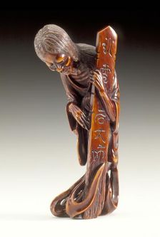 Ghost Oiwa and Posthumous Name Tablet, Late 19th century. Creator: Unknown