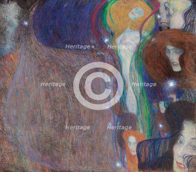 Ghost Lights. Artist: Klimt, Gustav (1862-1918)