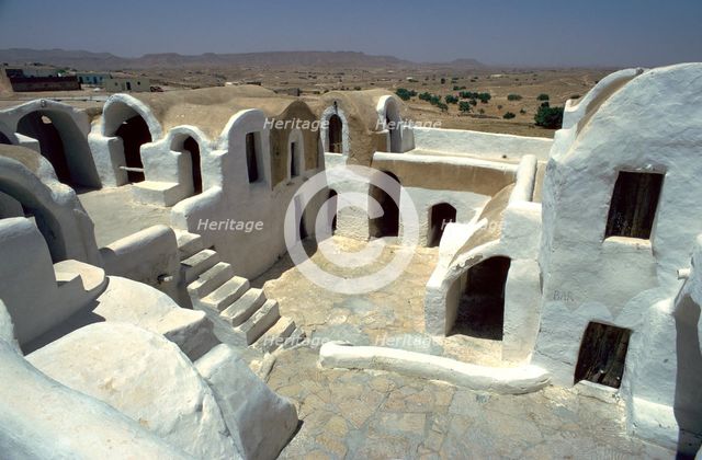 Ghorfas at Ksar Hadada.