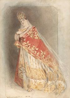 Giuditta Pasta (1798-1865) as Semiramide in the Opera by Gioachino Rossini , 1828