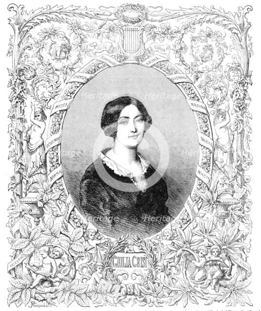 Giulia Grisi, 1854. Creator: Unknown.