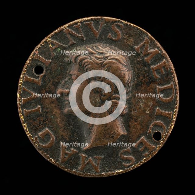 Giuliano II de' Medici, 1478-1516, Duc de Nemours [obverse], 1513. Creator: Unknown.