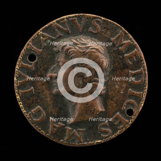 Giuliano II de' Medici, 1478-1516, Duc de Nemours [obverse], 1513. Creator: Unknown.