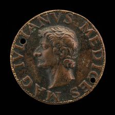 Giuliano II de Medici, 1478-1516, Duc de Nemours [obverse], 1513. Creator: Unknown