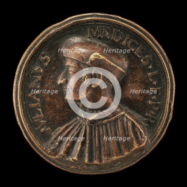 Giuliano II de' Medici, 1478-1516, Duc de Nemours [obverse], 1513/1516. Creator: Unknown.